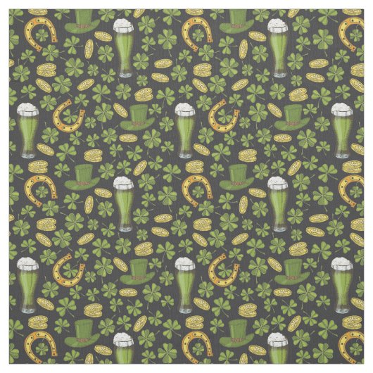 Tissu Motif du jour de St Patrick (Échantillon)