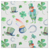 Tissu Motif du jour de St Patrick d'aquarelle (fermé)