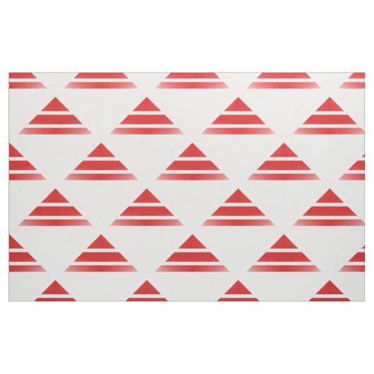 Tissu Motif du triangle blanc rouge Geo (Fat Quarter)