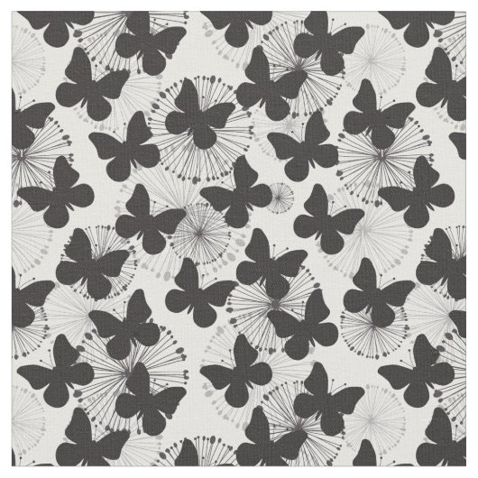 Tissu motif d'un papillon (Fermer)