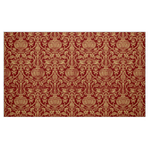 Tissu Motif d'urnes de style Renaissance médiévale vinta