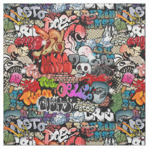 Motif dynamique urbain d'art de graffiti d'art de