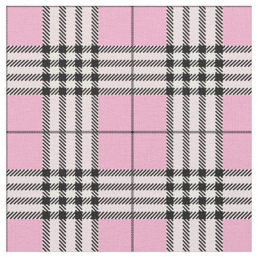 Tissu Motif écossais classique rose Tartan (Fermer)