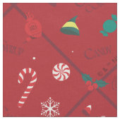 Tissu Motif Elf Candy Checker (Fermer)