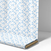 Tissu Motif Empreinte de Bébé Bleu