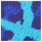 Tissu Motif Empreinte de léopard bleu (Fermer)