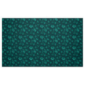 Tissu motif Empreinte de patte en vert (Fat Quarter)