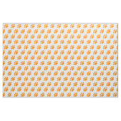 Tissu Motif Empreinte de patte orange (Fat Quarter)