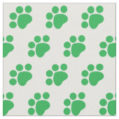Tissu Motif Empreinte de patte vert (Fermer)