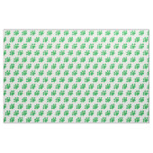 Tissu Motif Empreinte de patte vert (Fat Quarter)