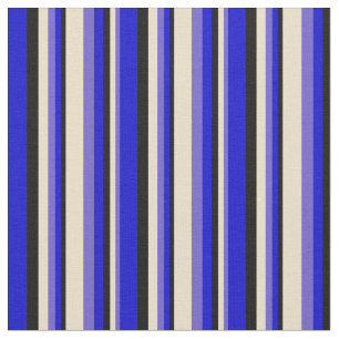 Tissu Motif en ardoise bleu, tan, noir et bleu