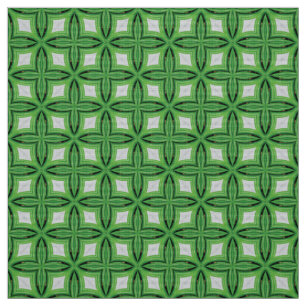 Tissu motif en carreaux de diamant vert