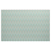 Tissu Motif en zig-zag gris turquoise de Chevron de (Yard)