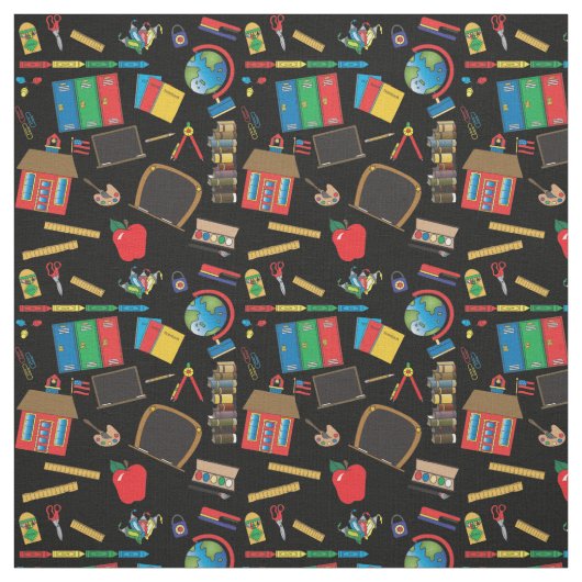 Tissu Motif enseignant scolaire (Échantillon)