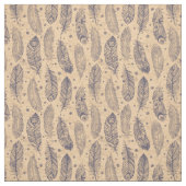 Tissu Motif ethnique d'ensemble de plume (Échantillon)