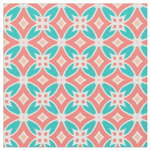 Tissu Motif ethnique multicolore