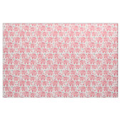 Tissu Motif ethnique rouge d'éléphant (Fat Quarter)