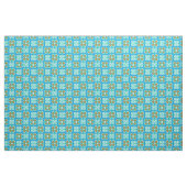 Tissu Motif ethnique turquoise (Fat Quarter)