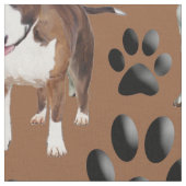Tissu motif extensible et continu Bull Terrier (Fermer)