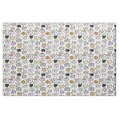 Tissu Motif face chats Whimsical (Fat Quarter)