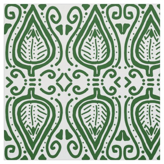 Tissu motif feuille (Échantillon)