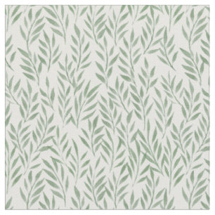 Tissu Motif Feuille aquarelle