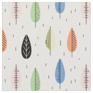 Tissu Motif feuille d'arbre mûre