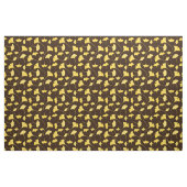Tissu Motif Feuille de Ginkgo jaune (Fat Quarter)
