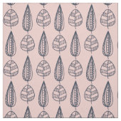 Tissu Motif feuille moderne (Échantillon)