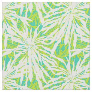 Tissu Motif Feuille Tropical Palm
