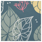 Tissu Motif feuille tropical stylisé (Échantillon)