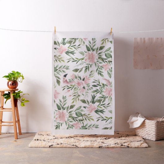 Tissu Motif Flamant Floral (In Situ)