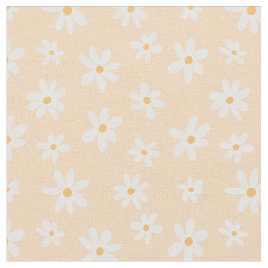 Tissu Motif Fleur Cute Daisy (Fermer)