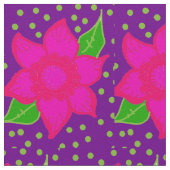 Tissu motif fleur fou (Détail)