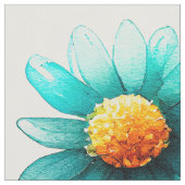 Tissu Motif Fleur sauvage bleu (Fermer)