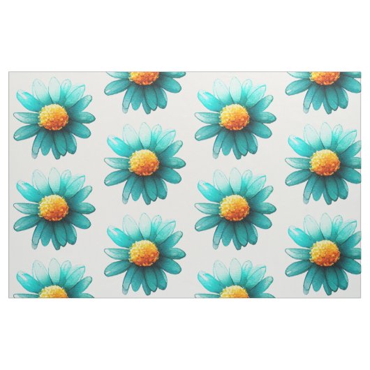 Tissu Motif Fleur sauvage bleu (Fat Quarter)