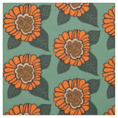 Tissu Motif FLEURS (Échantillon)