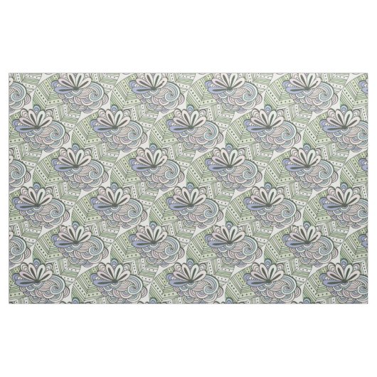 Tissu Motif Fleurs Abstraites (Fat Quarter)