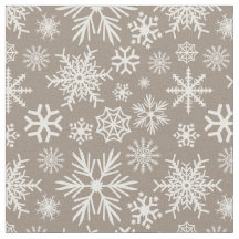 Motif flocons de neige hivernaux Cozy Chic Mocha