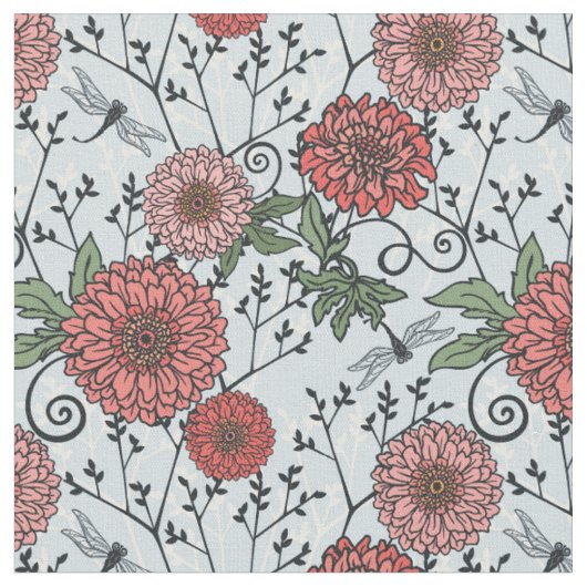 Tissu Motif floral 3 (Fermer)