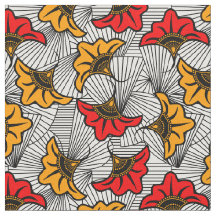 Motif Floral Ankara africain