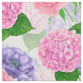 Tissu Motif floral aquarelle (Fermer)