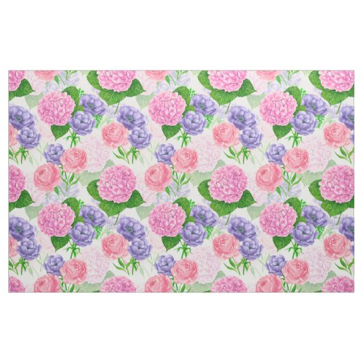 Tissu Motif floral aquarelle (Fat Quarter)
