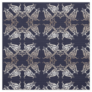 Tissu motif floral baroque