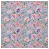 Tissu Motif floral brodé (Échantillon)