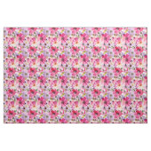 Tissu Motif floral d'aquarelle d'été (Fat Quarter)