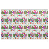 Tissu Motif floral de coq de Boho (Fat Quarter)