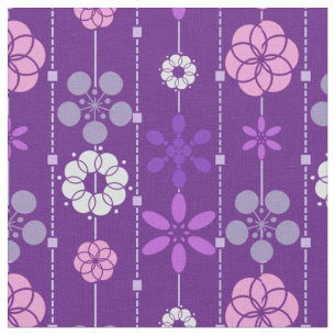 Tissu Motif floral de rétro sembler pourpre foncé mign