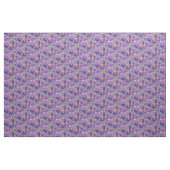 Tissu Motif floral d'iris pourpre (Yard)