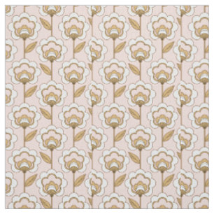 Tissu Motif floral moderne de la moitié du siècle